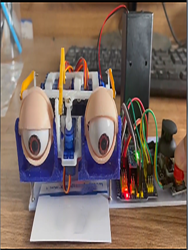 Joystic Control Robotic Eye for Arduino Robot Nano 6 DOF Bionic Robot with SG90 3D Printing Bionic Eye Open Source Code DIY Kit