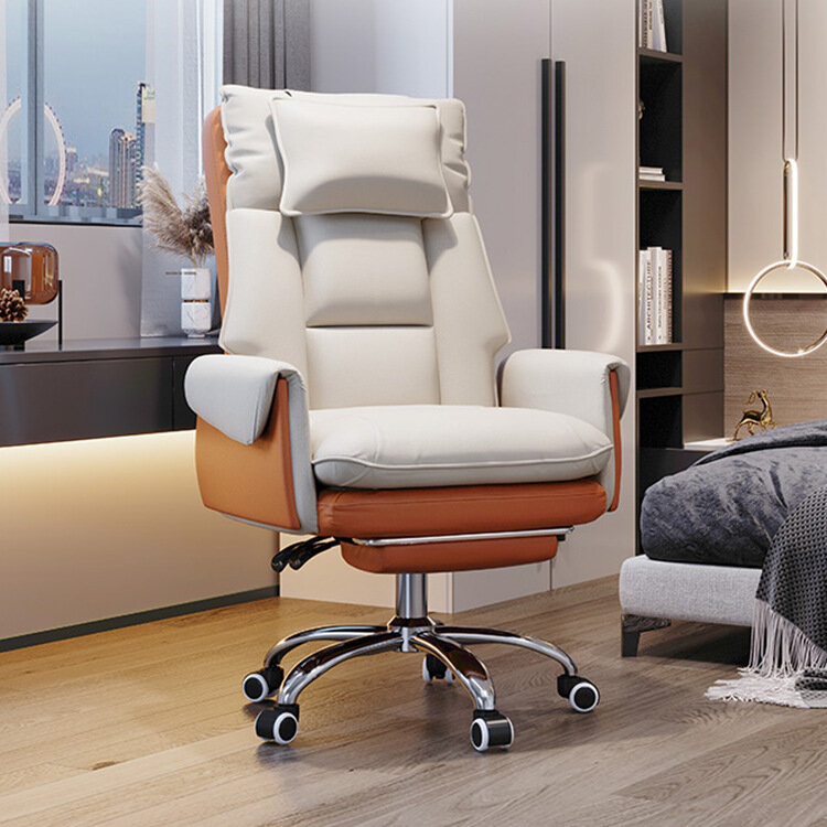 Cadeira reclinável confortável do computador, Home cadeira do escritório executivo, assento E-Sports, longo sofá sentado, cadeira giratória do encosto