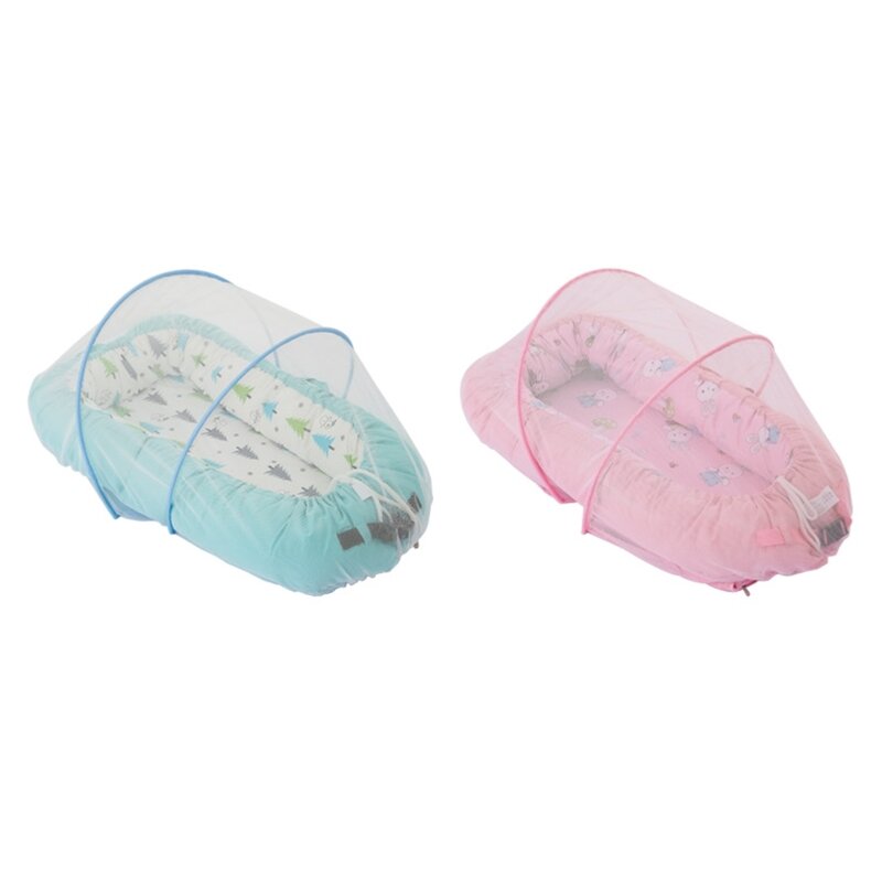 Q0KB-mosquitera plegable portátil para cuna bebé, dosel para cama infantil, cuna plegable, tienda con red para insectos