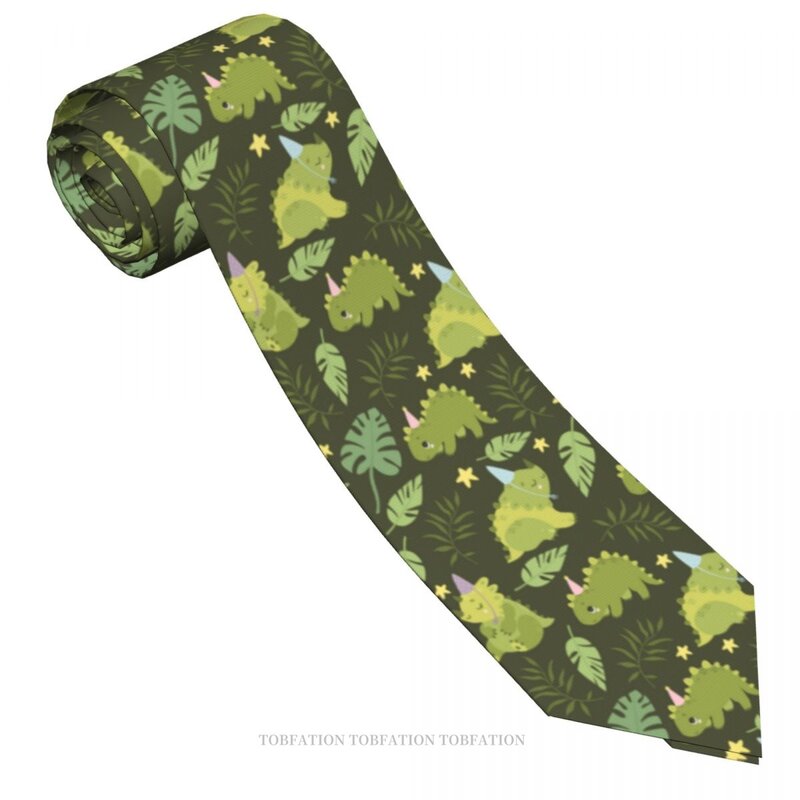 Мужские галстуки в стиле хип-хоп с 3D-принтом динозавров