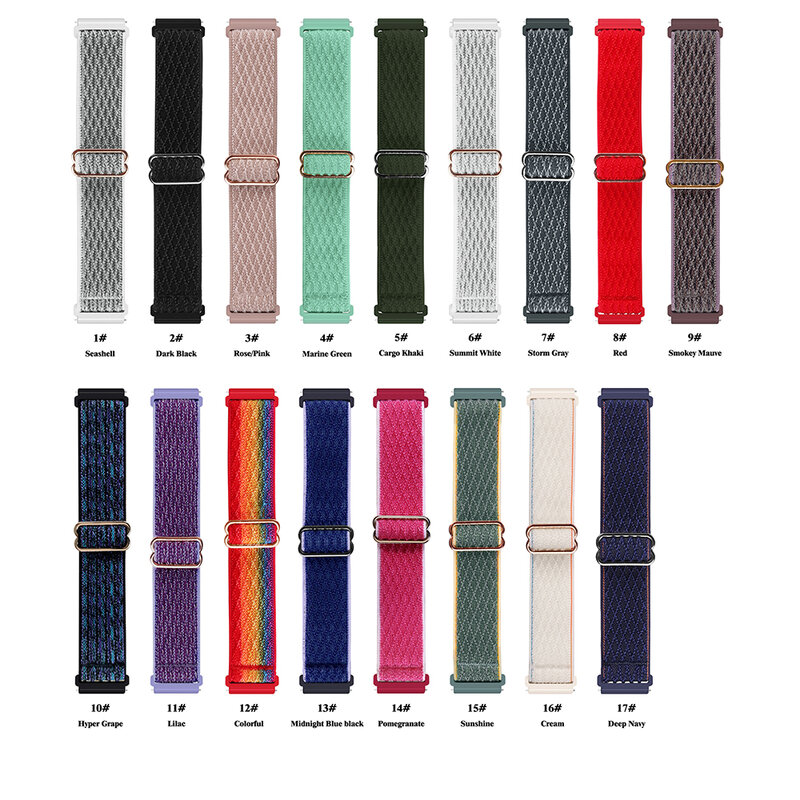 Élastique En Nylon Pour Fitbit Versa 2/Versa Lite Bracelet bande de Montre Bracelet Pour Fitbit Versa 2/Versa 1 Bande