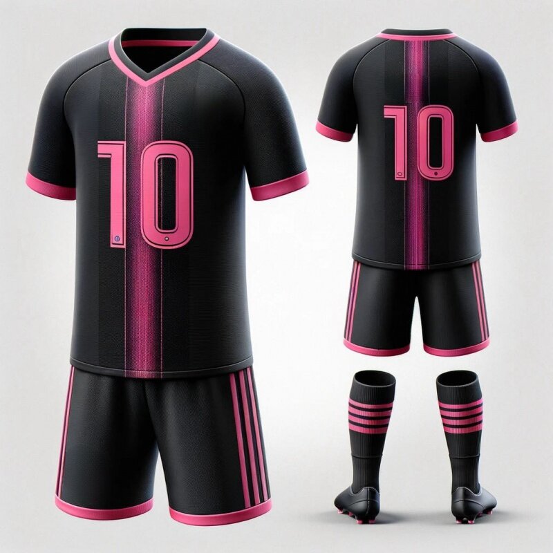 Men's Survetement Football Kit Shorts Children Full Sleeve Soccer Jersey Suit Football Kits Futbol Training Uniform Sets Custom