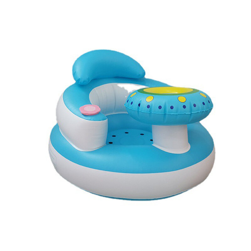 Inflatable Baby Seat Sofa Feeding Dining Chair Bathing Chair for Sitting Up 3-36 Months Portable Toddler Chair for Travel Gifts