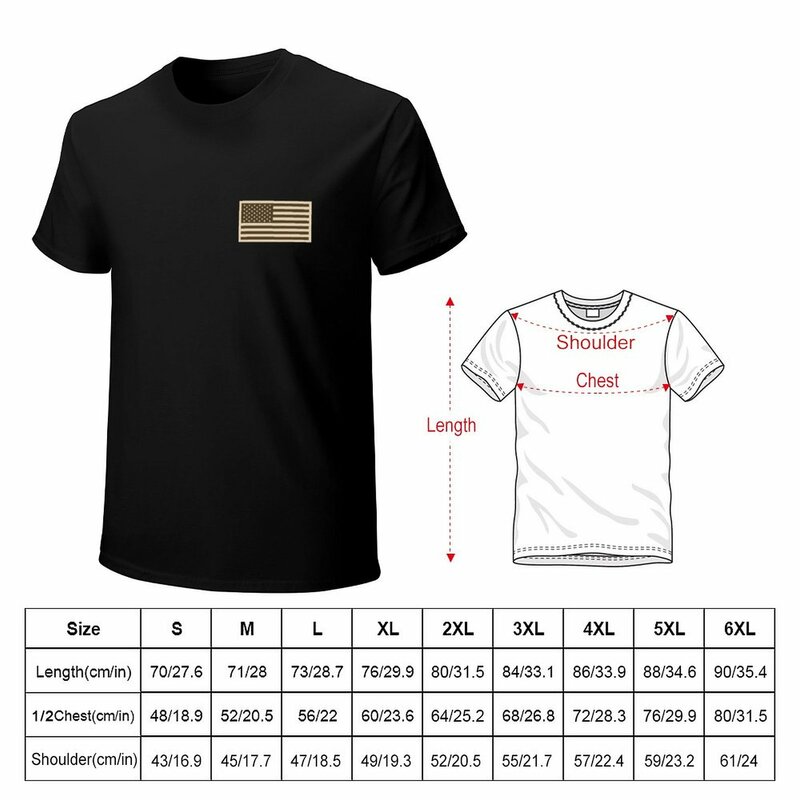 Kaus Desert Old Glory edisi baru pria, T-Shirt polos cepat kering musim panas untuk pria