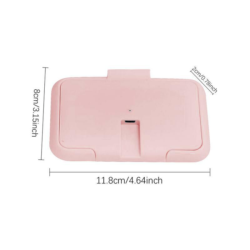 Portable Wipes Warmer Thermostatic Portable USB Wipes Warmer Even Heating Wipes Dispenser Warmer For Travel Car Home Picnic And