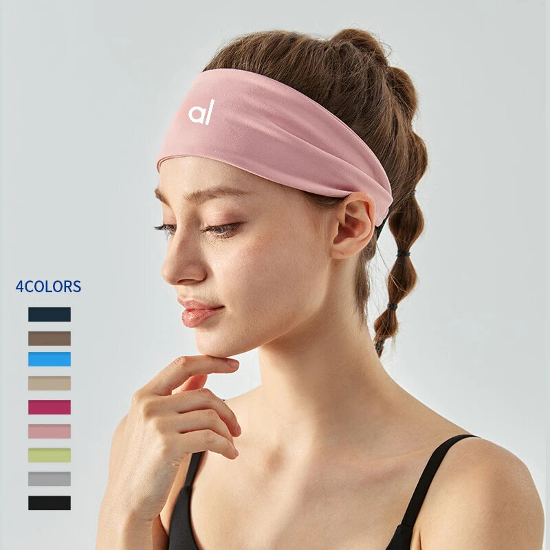 Al Yoga Workout Stirnband für Frau Yoga Haarband hohe Elastizität Schweiß absorbierende Yoga Band Workout Stirnband Laufen Fitness-Studio