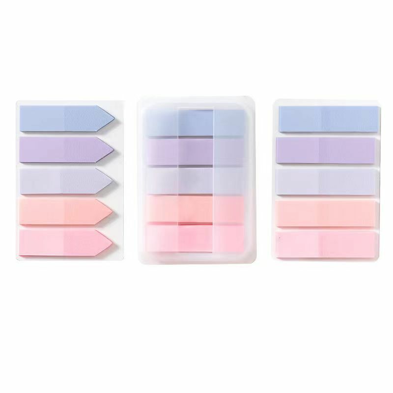 Memo Pad Index Sticky Notes Small Strips Labels Sticky Notes Transparent Indicator Stickers for School Office Kawaii Stationery