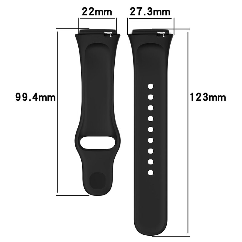 Correa de silicona para Redmi Watch 3 Active/Lite, pulsera de reloj + Carcasa protectora