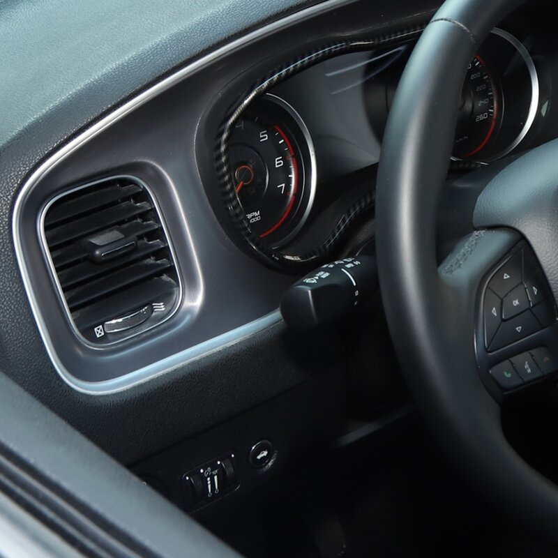 Панель приборной панели, рамка, крышка, отделка, аксессуары для украшения интерьера для Chrysler 300 300C 2015-2020 ,ABS Carbon