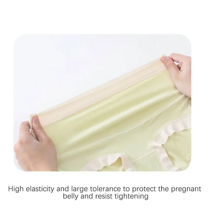 Calcinha modal para mulheres grávidas, roupa interior maternidade, calcinha de cintura alta, roupa interior gravidez