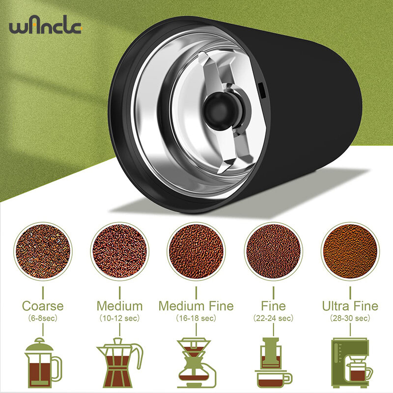 가정용 다기능 커피 콩 연마기 기계, 고출력 커피 연마기, 가전 제품, 주방 도구, 220V, 120V, 200W
