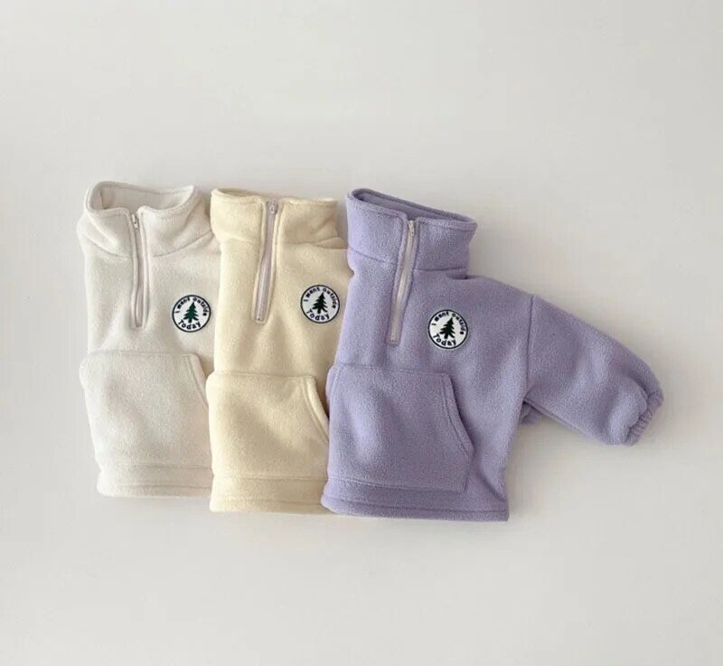 Новый комплект одежды наряд для маленьких мальчиков детская теплая флисовая кофта пуловер для маленьких девочек костюм из топа и штанов комплект детской одежды из 2 предметов