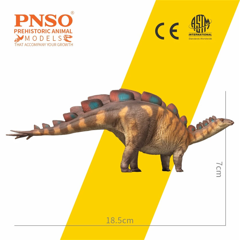 PNSO 82 Wuerhosaurus Xilin Model Stegosauridae dinosaurus pemandangan hewan akademis Dekorasi hadiah koleksi patung Ilmiah