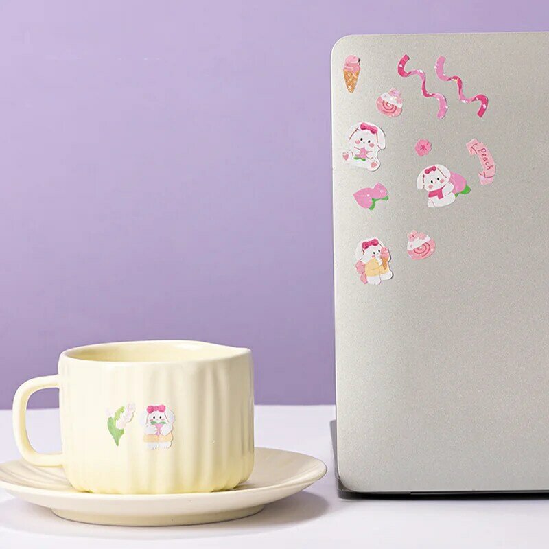 1PCS DELI BT153 64*230mm Pink Cartoon Cute Sticker Student Stationery Supplies