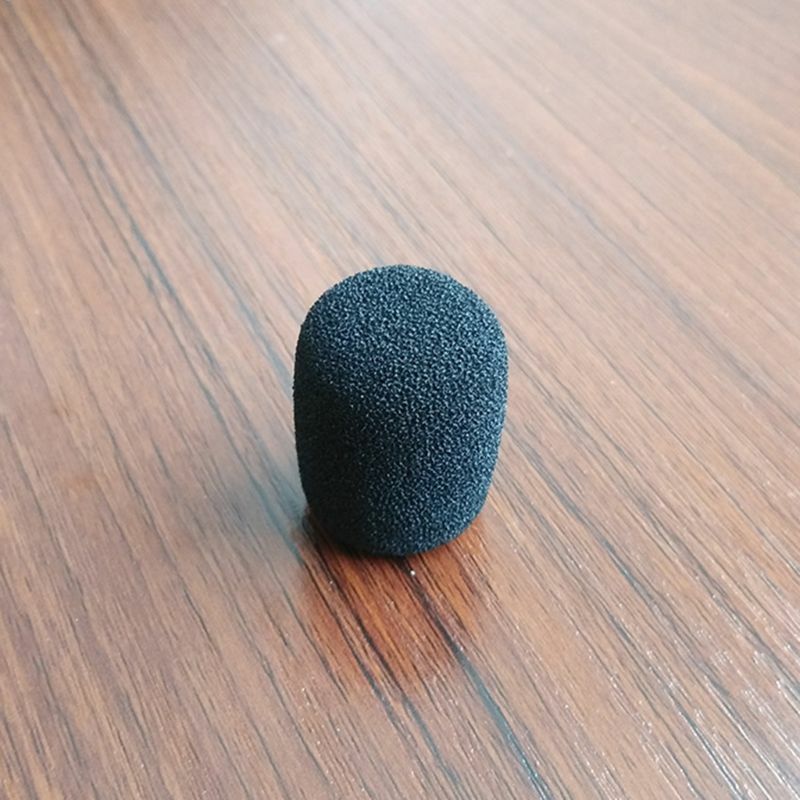 5PCS Black Microphone Headset Foam Sponge Windscreen Mic Cover