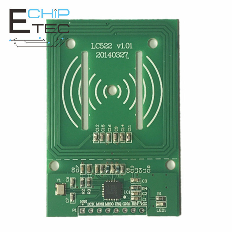Frete grátis MFRC-630 RFID RF Reader Module IC Card Sensor Module RC522 Access Control Induction Reader Module