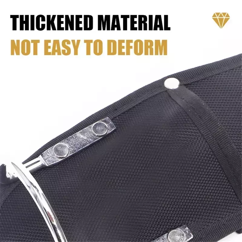 New High Quality 1680D Oxford Cloth Heavy Duty Stainless Steels Hammer Holder with PE Board for Tool Belt Electrician Tools Bag