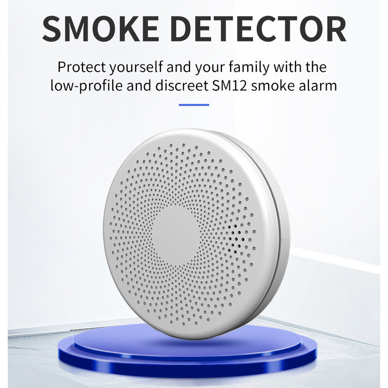 Sensor de alarma de incendios Tuya, Detector inteligente de combinación de monóxido de carbono y humo, WiFi, notificación inteligente en tiempo Real