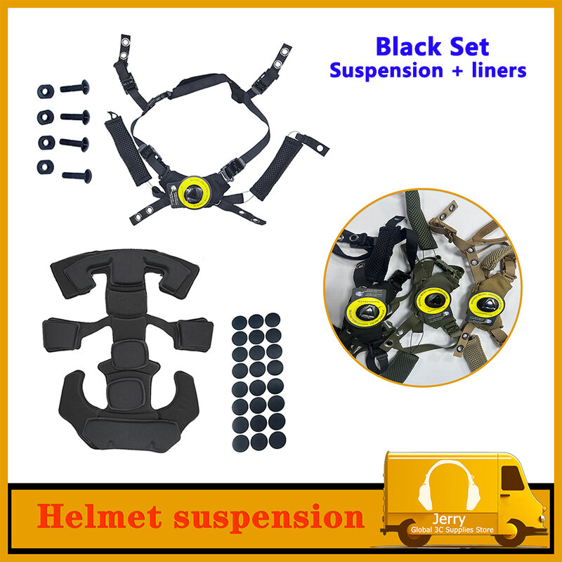 Wendy-sistema de suspensión para casco militar táctico, cordón ajustable, accesorios para casco de caza al aire libre, relleno de esponja