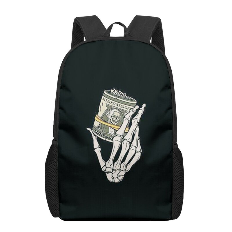 حقيبة مدرسية بنمط الدولار الأمريكي للأموال الإبداعية للأطفال البنات والأولاد حقائب كتب غير رسمية للمراهقين حقيبة ظهر يومية حقائب ظهر للسفر