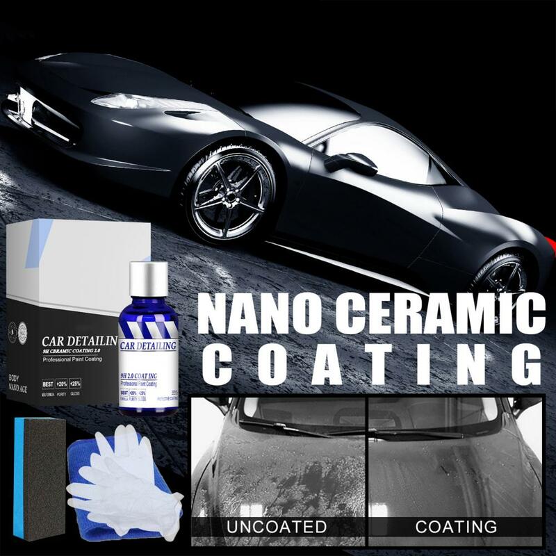 30Ml/50Ml Keramische Coating Waterbestendig Sneldrogende Handig Polijsten Polymeer Verf Bescherming Kit Voor auto