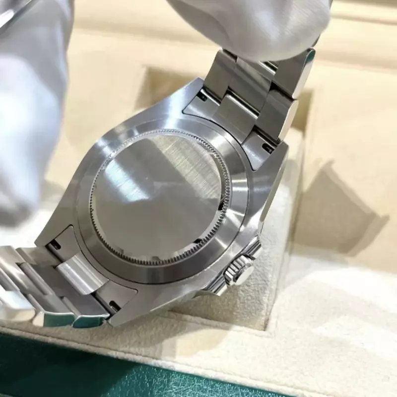 Clean3285 reloj de acero para hombre y mujer, cronógrafo elegante con calendario de cuenta atrás, esfera de movimiento automático