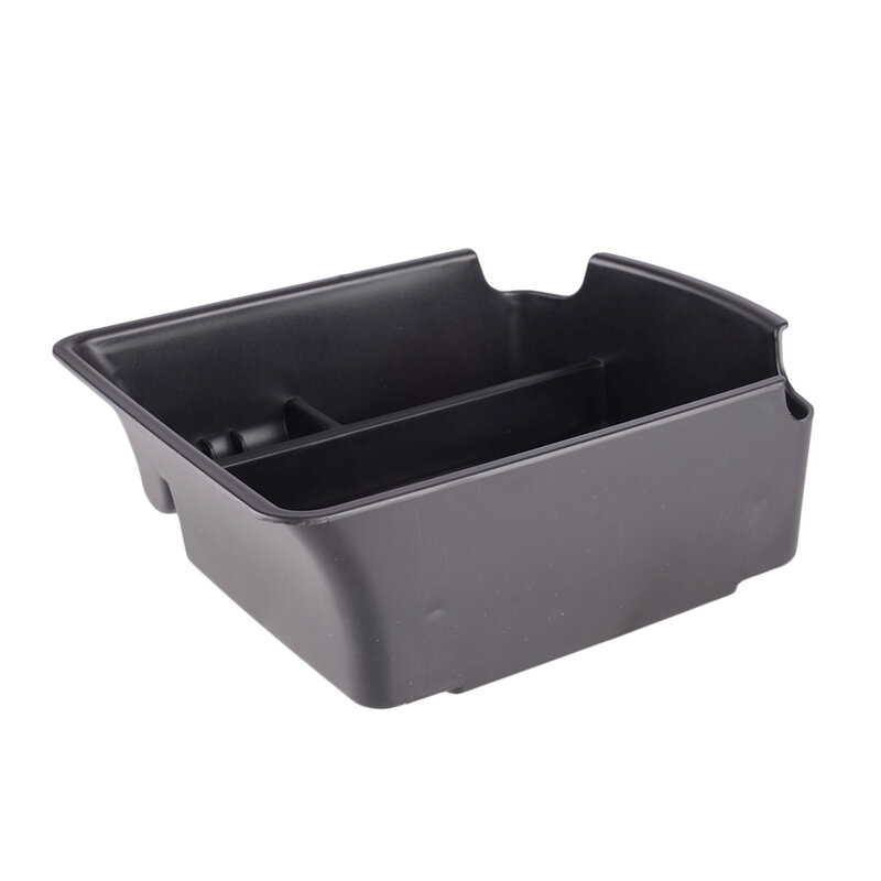 Black with White Line Car Center Armrest Storage Box Organizer Tray Fit for Kia Seltos Sport+ GT-Line 2019-2022 2023 AU Version