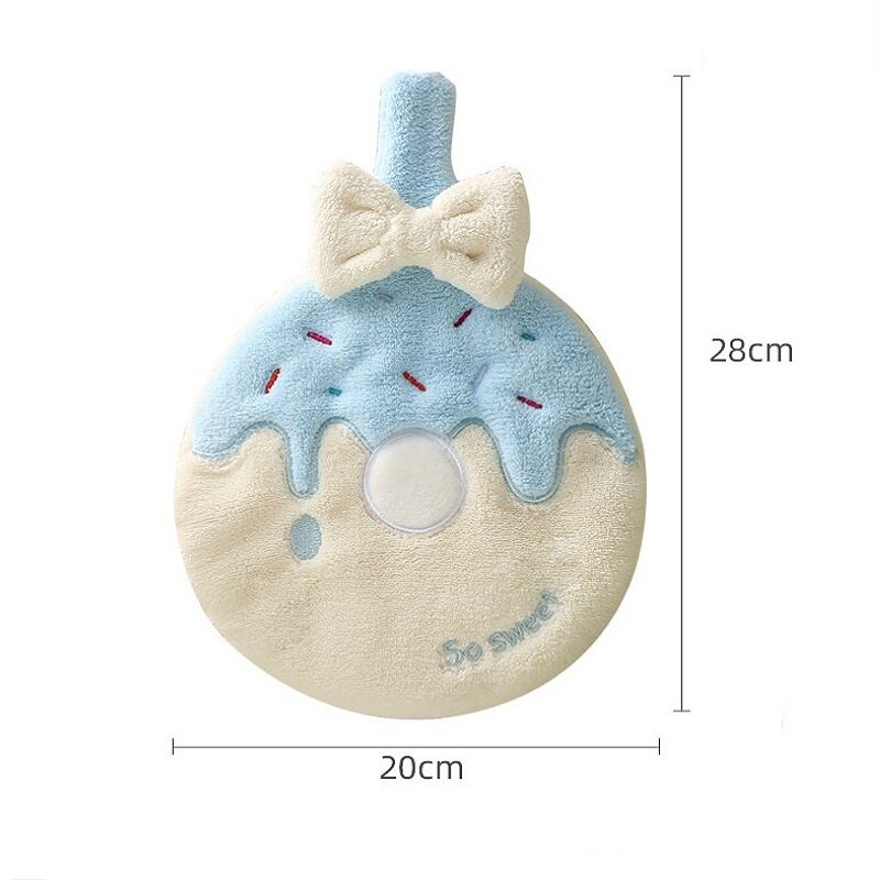 Cute Cat's Paw Toallas de mano para niños, colgantes, absorbentes, cocina, baño, toallitas, decoración