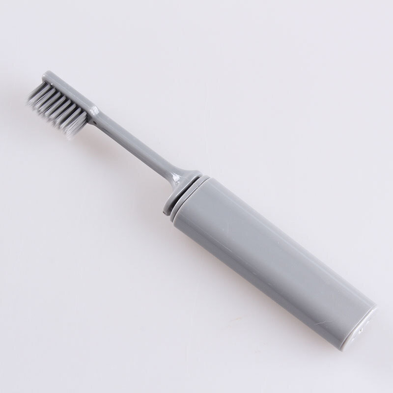 1 шт., портативная складная бамбуковая зубная щётка
