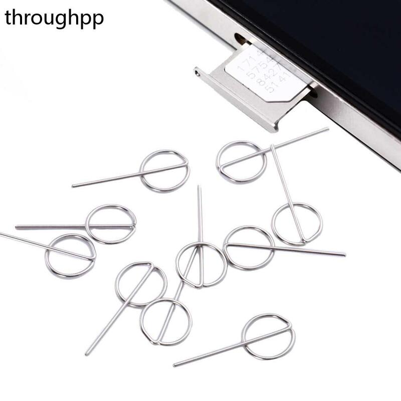 10 PCS Universal Smartphone Removal Card Pin Sim Card Tray Ejector Phone Use Tool