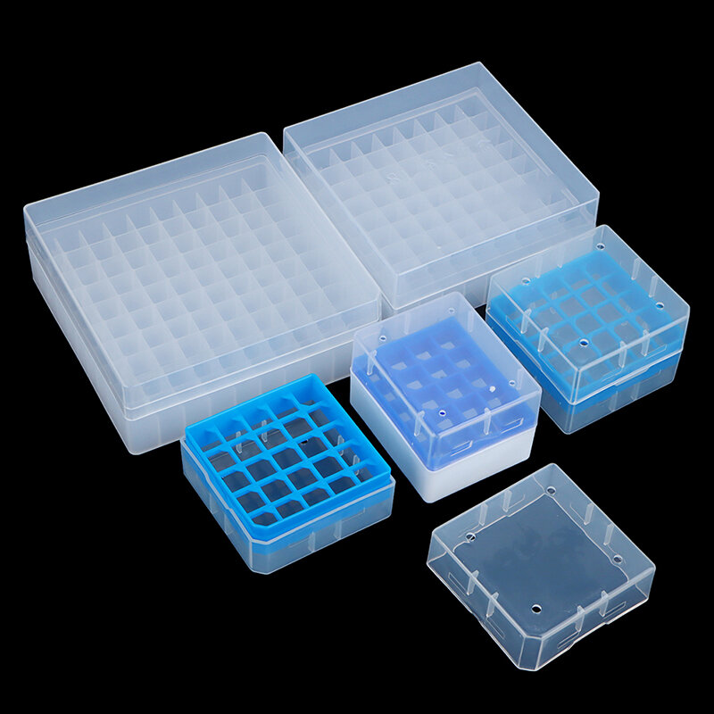 Plastic Test Tube Holder Centrifuge Tube Rack Box With Cover Centrifugal Tube Support Laboratory Supplies