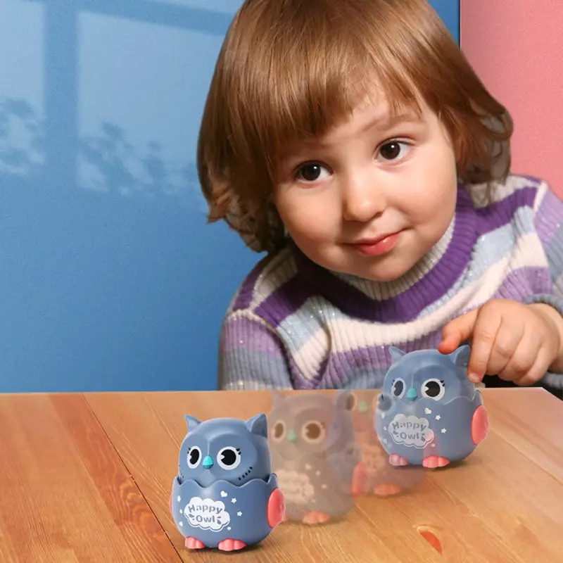 Mainan Mobil untuk Bayi 1-3 Tahun Klasik Lucu Angin Inersia Mobil Burung Hantu Inersia Geser Tarik Kembali Montessori Anak Hadiah Ulang Tahun