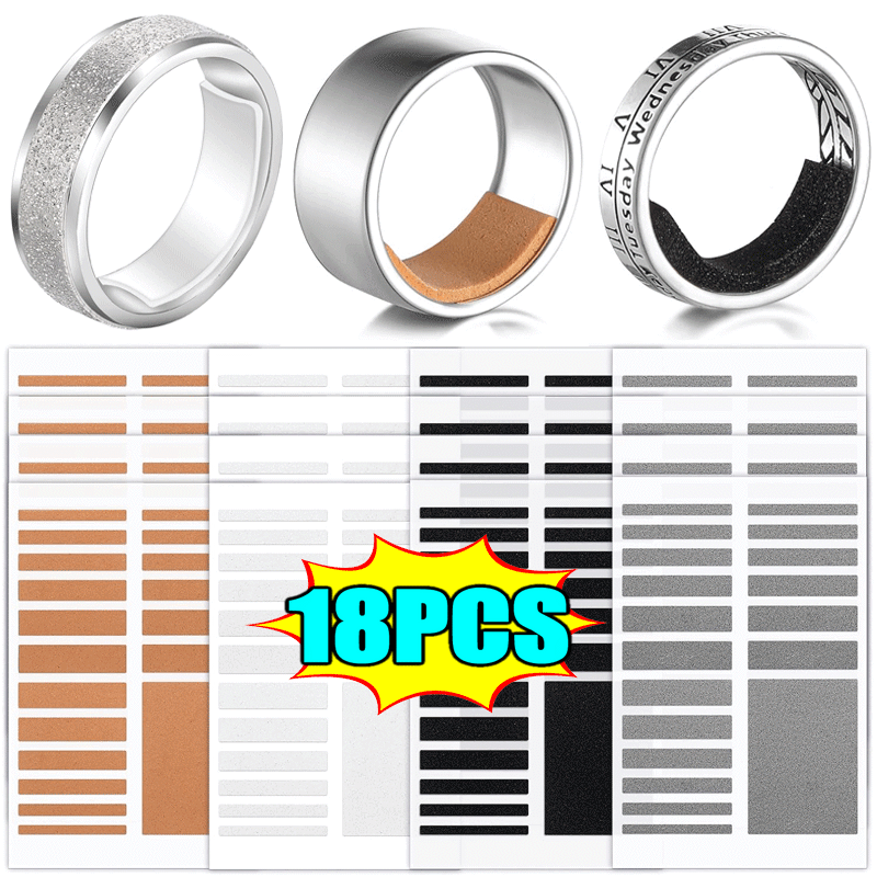 Pegatina Invisible de silicona ajustable para anillos sueltos, tamaño de anillo de dedo blanco transparente, reductor de tamaño, herramientas de joyería