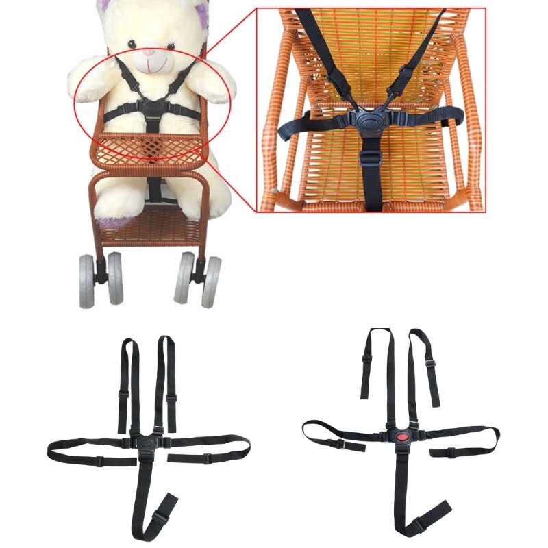 Модернизированный детский ремень безопасности, 5-точечные ремни, ремни для стульев для кормления, детские ремни