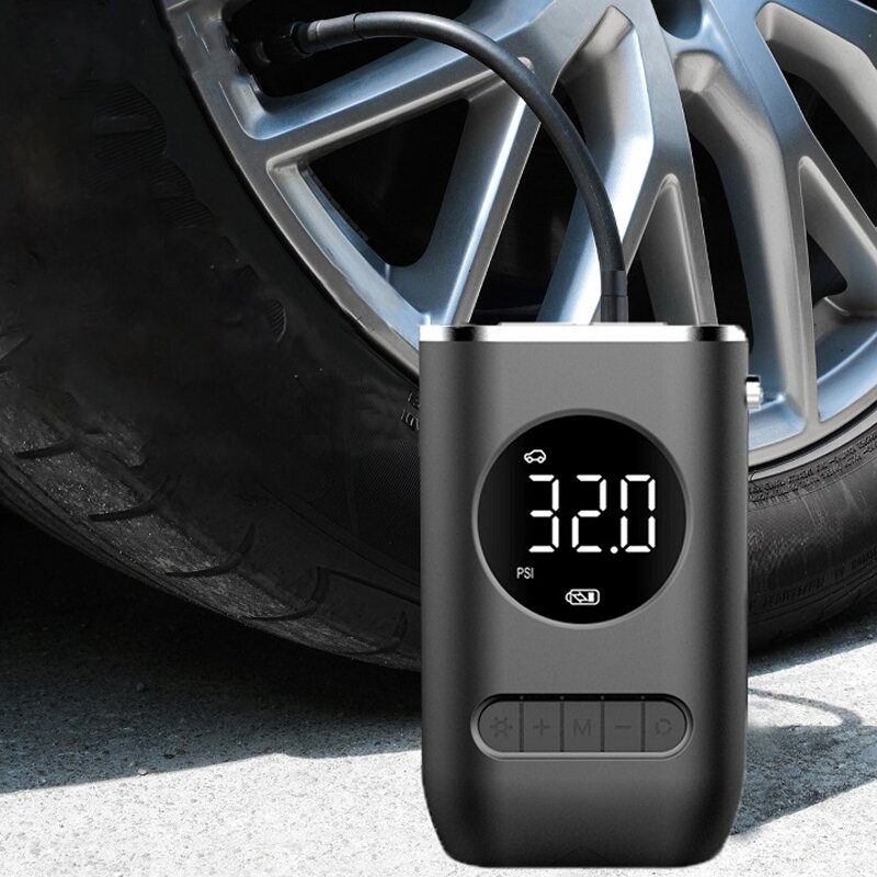 Car Electrical Air Pump Mini Portable Wireless Tire Inflatable Pump Inflator Air Compressor Pump for Car Motorcycle Bicycle Ball