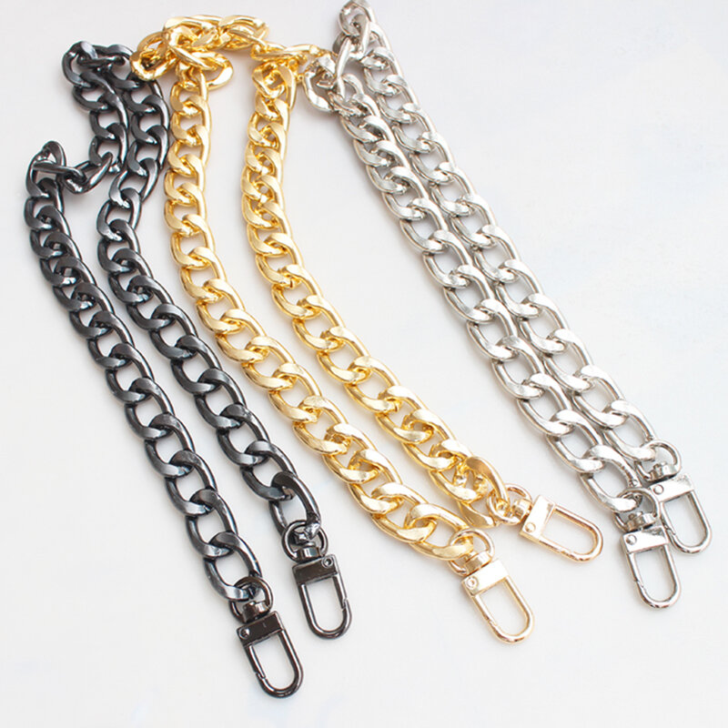 Thick Aluminum Chain For Bags Replacement Purse Chain Shoulder Crossbody Bag Strap DIY 30/60/100cm Cluth Small Handbag Handle
