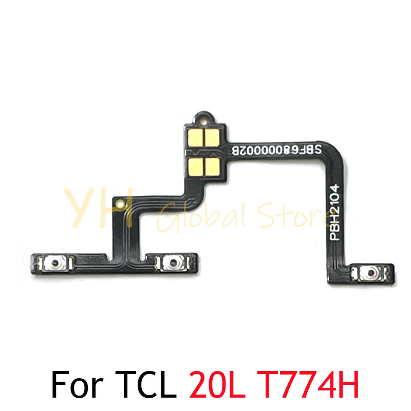 Interruptor de encendido y apagado, botón lateral de volumen, piezas de reparación de Cable flexible, TCL 20L, T774H, T774/20B, 6159K