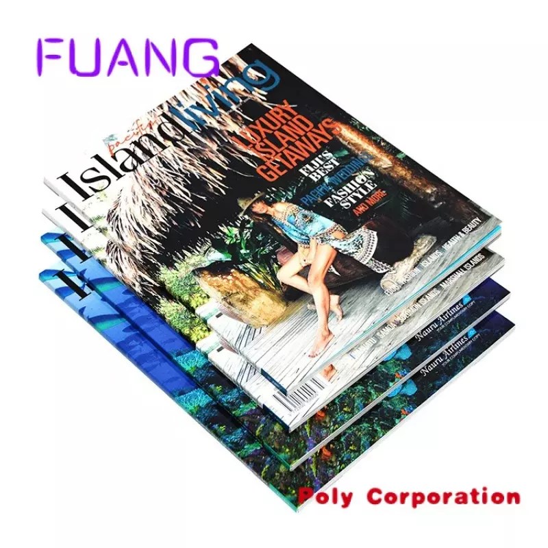 Folleto de impresión de revistas personalizado, libro de servicio de impresión al por mayor, tamaño personalizado, papel y cartón, King Fu