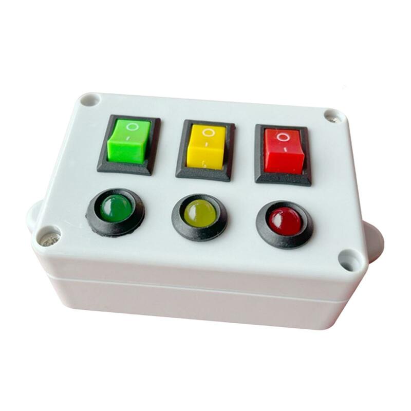 Mainan edukasi Puzzle tombol saklar lampu aksesori DIY papan sibuk