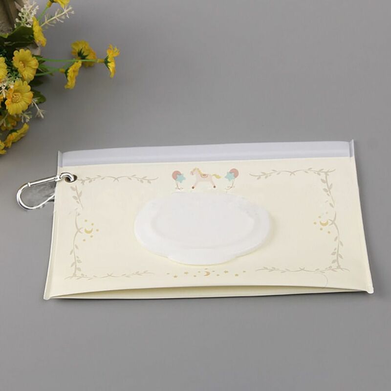 Fashion Flip Cover Baby Product Stroller Accessories Carrying Case Tissue Box Wet Wipes Bag Wipes Holder Case Cosmetic Pouch