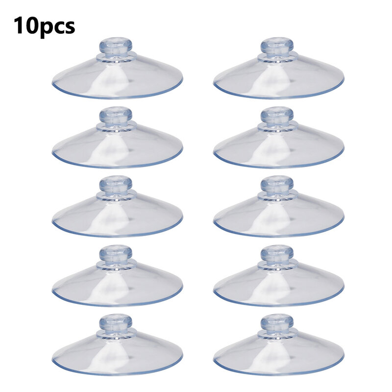 Round Suction Cup Strong Suckers Transparent PVC Removable 4pcs/10pcs 55mm Aesthetics Bathroom Clear Convenient