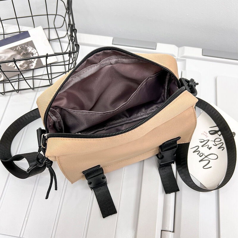 Nylon Shoulder Bag Mens Cuasal Messenger Travel Male Weekend Vacation Travel Waist Pack Large Satchel Crossbody Bags Handbags