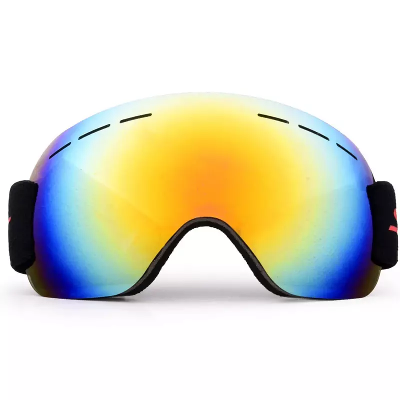 แว่นตาเล่นสกีน้ำหนักเบากันฝ้าสำหรับผู้ชาย UV400ผู้ใหญ่แว่นตาเล่นสกีสโนว์บอร์ดกันฝ้าสำหรับผู้หญิงแว่นตาลุยหิมะในฤดูหนาวที่มีน้ำหนักเบา
