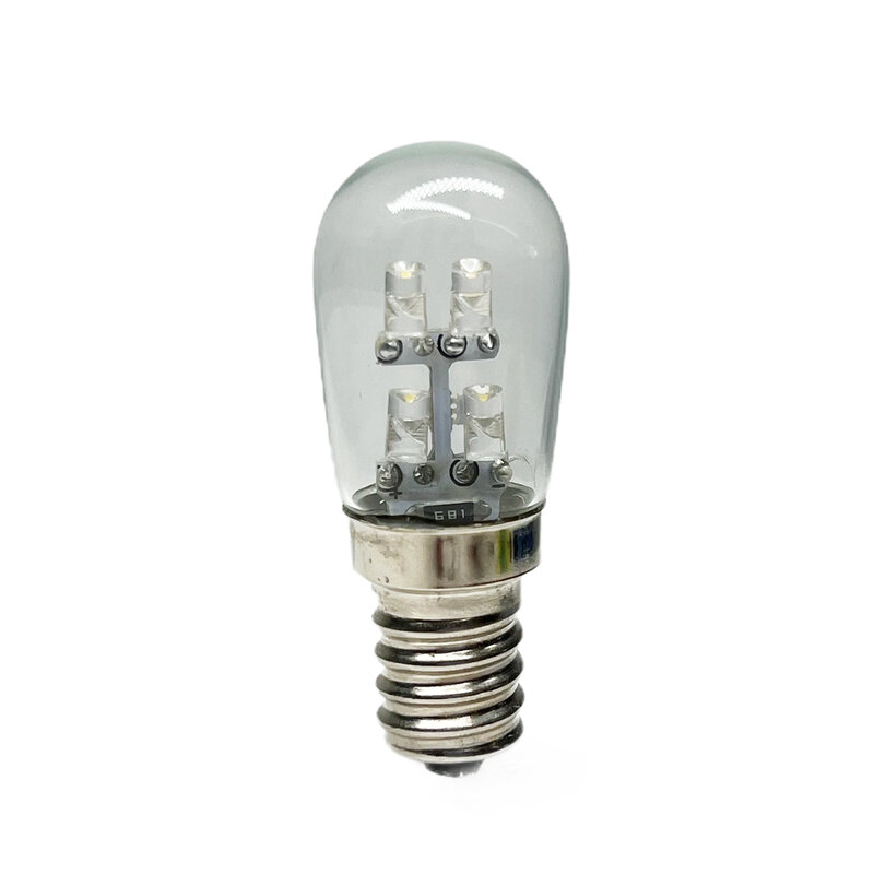 Cuentas de lámpara en línea E12 AC 110V 220V, 1W, bombilla LED, fuente de luz decorativa, plástico, PC, vidrio, blanco frío/cálido