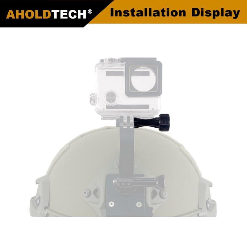 CNC Aluminium Alloy helm kamera adaptor sekrup Kit Bolt Nut NVG Mount konektor Untuk Gopro Hero kamera olahraga Link fiting