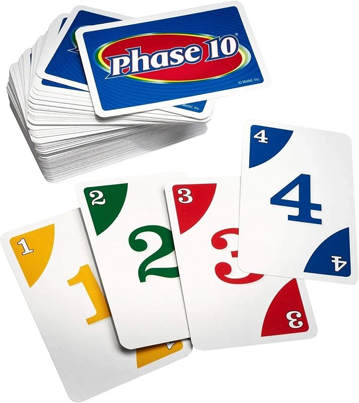 Jeu de société Uno Phase 10 Kartenspiel, cartes à jouer pour la famille