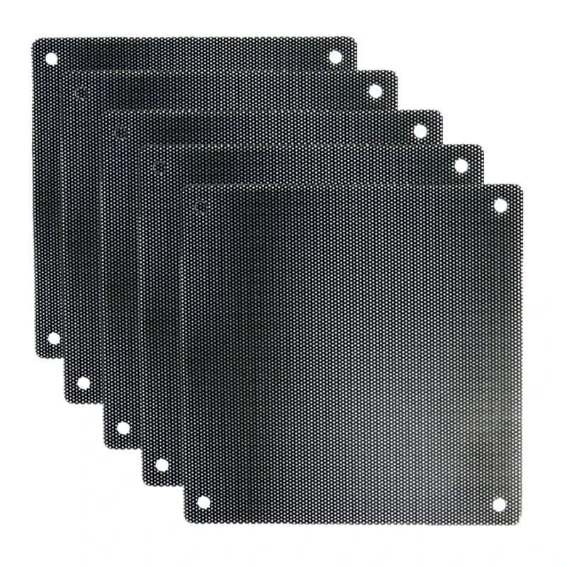 5 peças capa poeira ventilador pvc filtros à prova poeira para computador para caso ventilador refrigeração capa malha 9x9cm