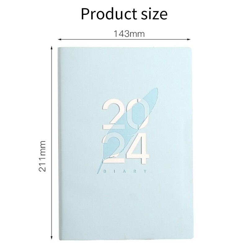 2024 Diary A5 Diary A5 Daily Planner Notebook For Christmas Gift Birthday Gift Diaries For 2024 Blue Durable Easy To Use
