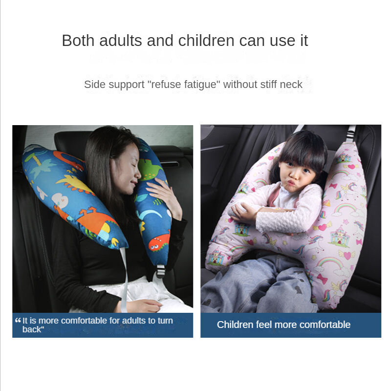 Crianças pescoço viagem travesseiro assento de carro almofadas cabeça confortável viagem para crianças bebê assento de carro