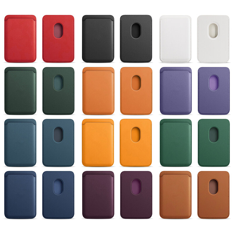 Magnetic Card Holder Wallet Stand Leather Case for Iphone 12 Card Bag for Magsafing Magnet Case Card Pocket Cover